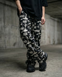 Revolt Typography Wide Leg Trousers CLAZZEY