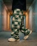 Glitch Moss Wide Leg Trousers CLAZZEY