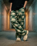 Glitch Moss Wide Leg Trousers CLAZZEY