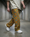 Neon Mosaic Wide Leg Trousers CLAZZEY