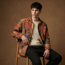 Solar Symphony Luxury Tapestry Overshirt CLAZZEY