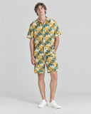 Abstract Brush co-ord set worn, front view