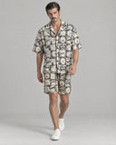 Antique Patchwork co-ord set walking shot