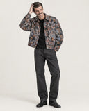 Ash Relic tapestry shacket styled on model - full look