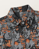 Ash Relic shacket - collar and button detail