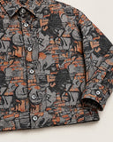 Ash Relic shacket - buttoned hem band detail