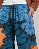 Azure Ember baggy pants – print close-up