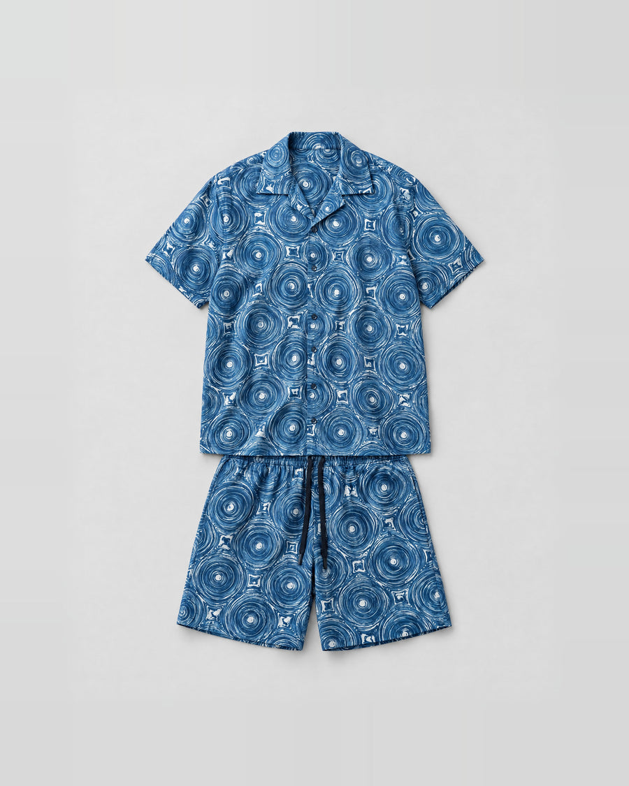 Azure Medallion Relaxed-Fit Co-ord Set