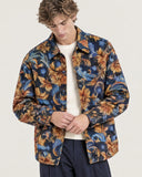 Baroque Bloom tapestry shacket - close view