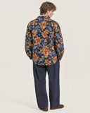 Baroque Bloom tapestry shacket - back view