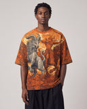 Battleborn graphic relaxed tee on model