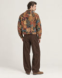 Bohemian Blaze tapestry shacket - back view