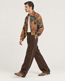 Bohemian Blaze tapestry shacket - side view