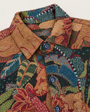 Bohemian Blaze shacket - collar and button detail