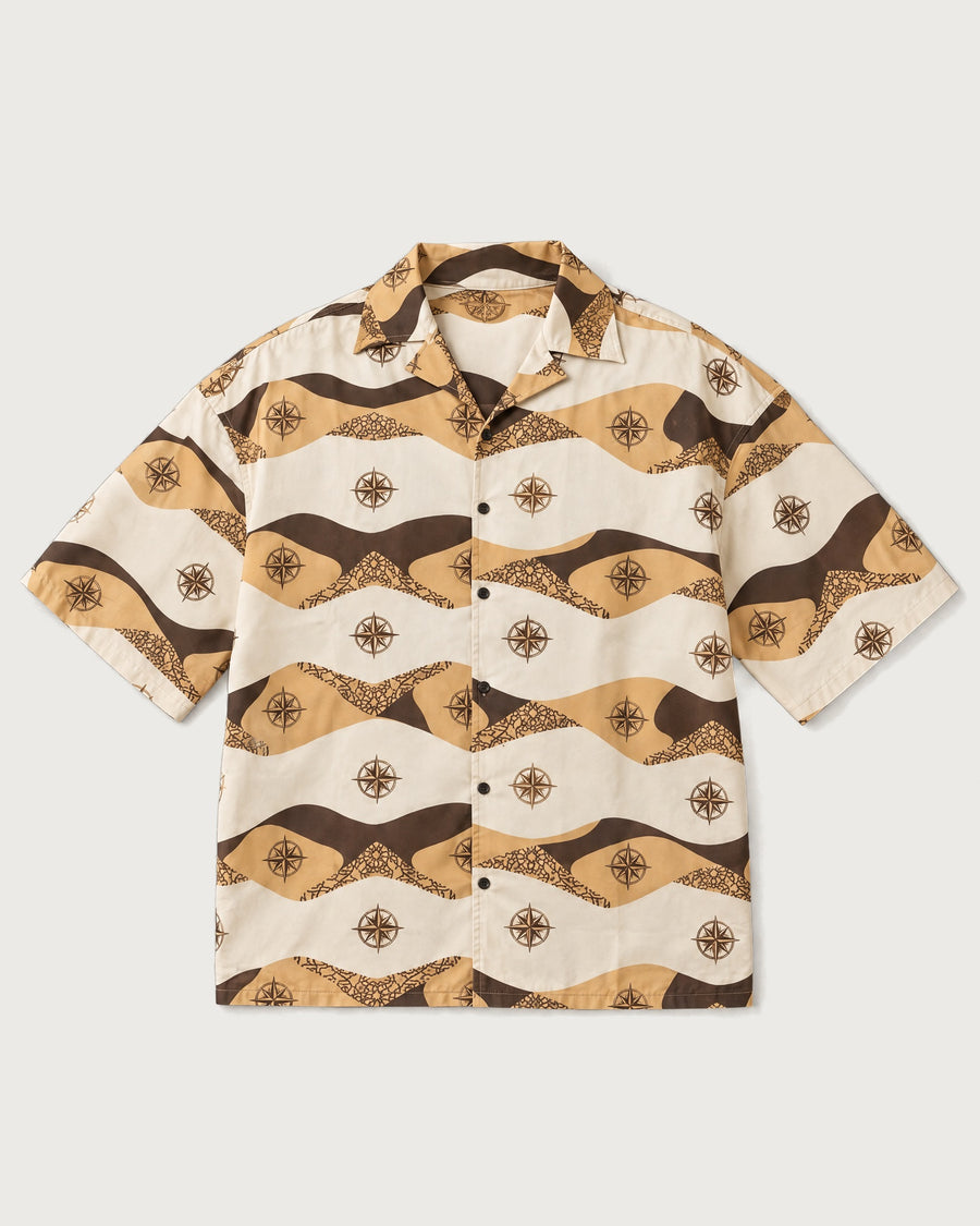 Compass Boxy-Fit Cuban Shirt