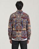 Cultural Reign tapestry shacket - back view
