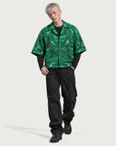 Cybernetic Boxy-Fit Cuban Shirt front view