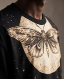 Dark Bloom printed tee cotton print detail