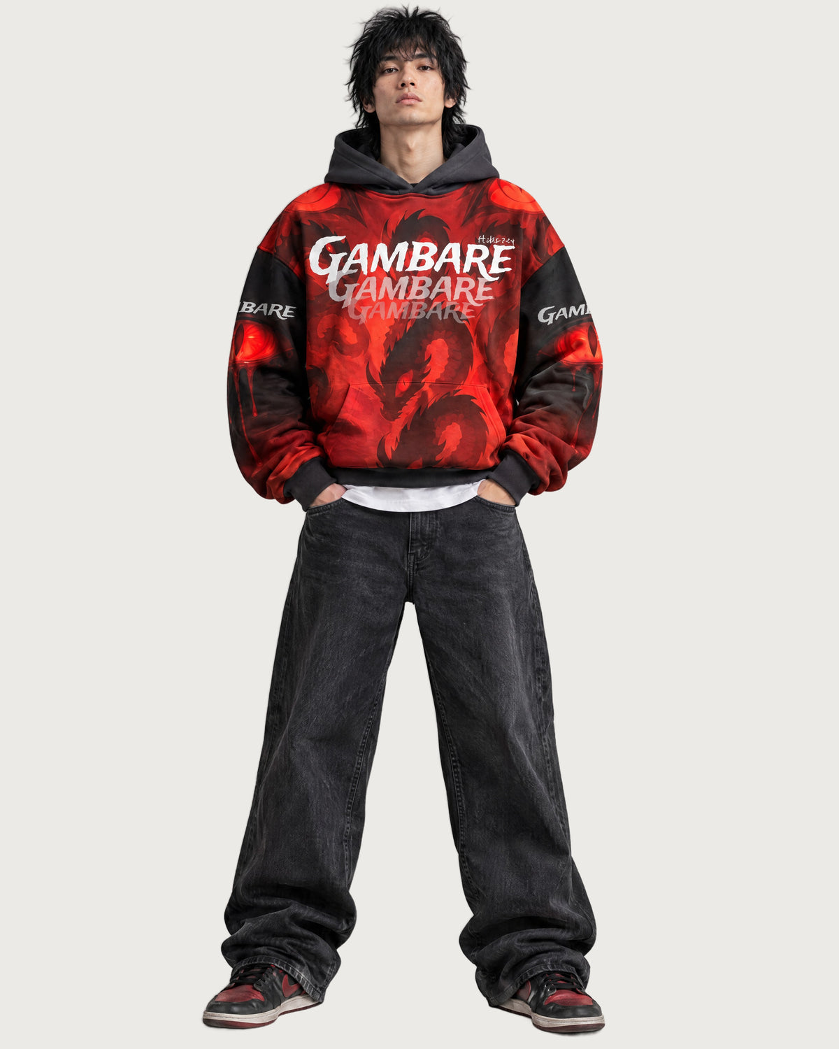 Gambare Dragon Signature Baggy Hoodie