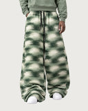 Glitch Moss baggy pants – walking