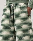 Glitch Moss baggy pants – print close-up