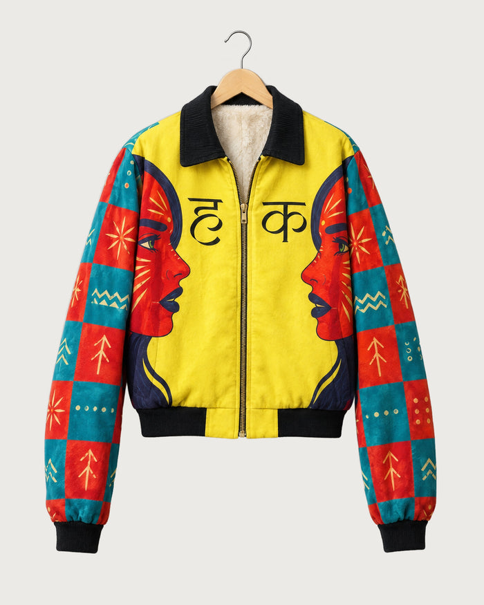 HAQ Empowerment Fur-Lined Zip-Up Jacket