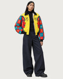 HAQ Empowerment fur-lined zip-up jacket – on female model