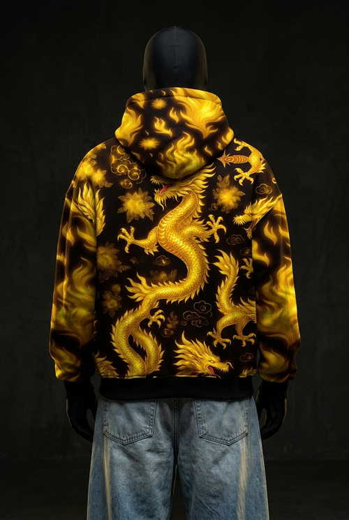 Inferno Dragon Signature Baggy Hoodie