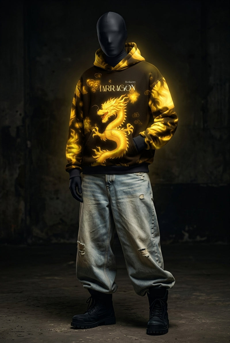 Inferno Dragon Signature Baggy Hoodie