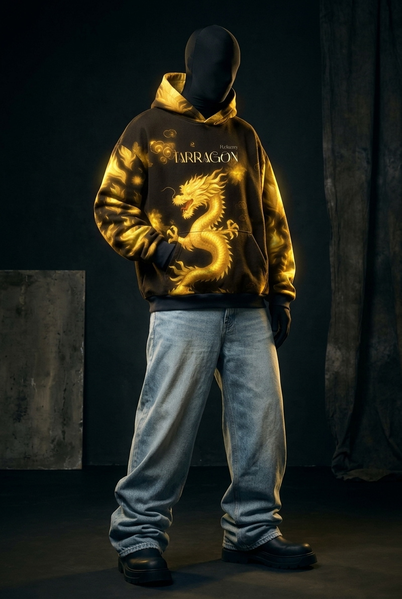Inferno Dragon Signature Baggy Hoodie