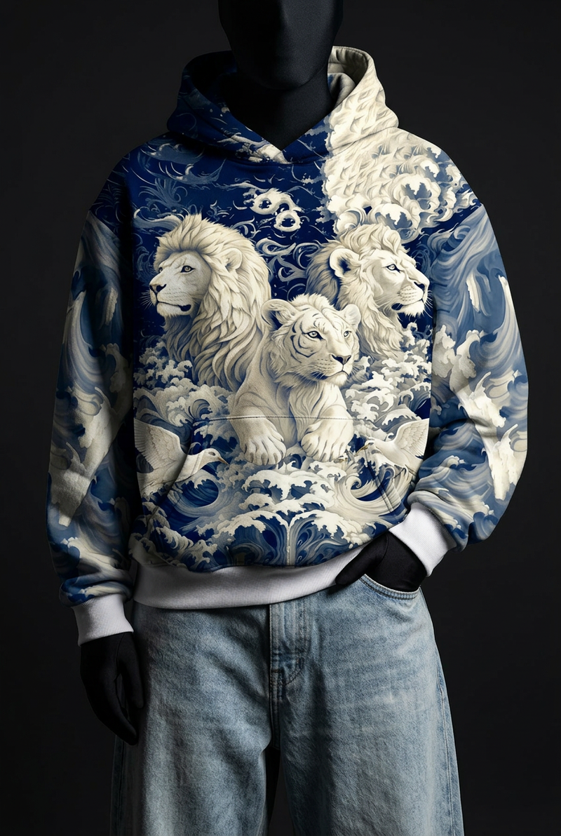 Throne of Waves Signature Baggy Hoodie