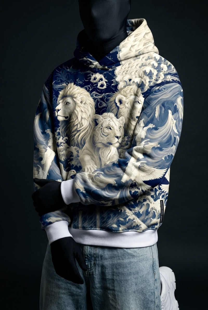 Throne of Waves Signature Baggy Hoodie