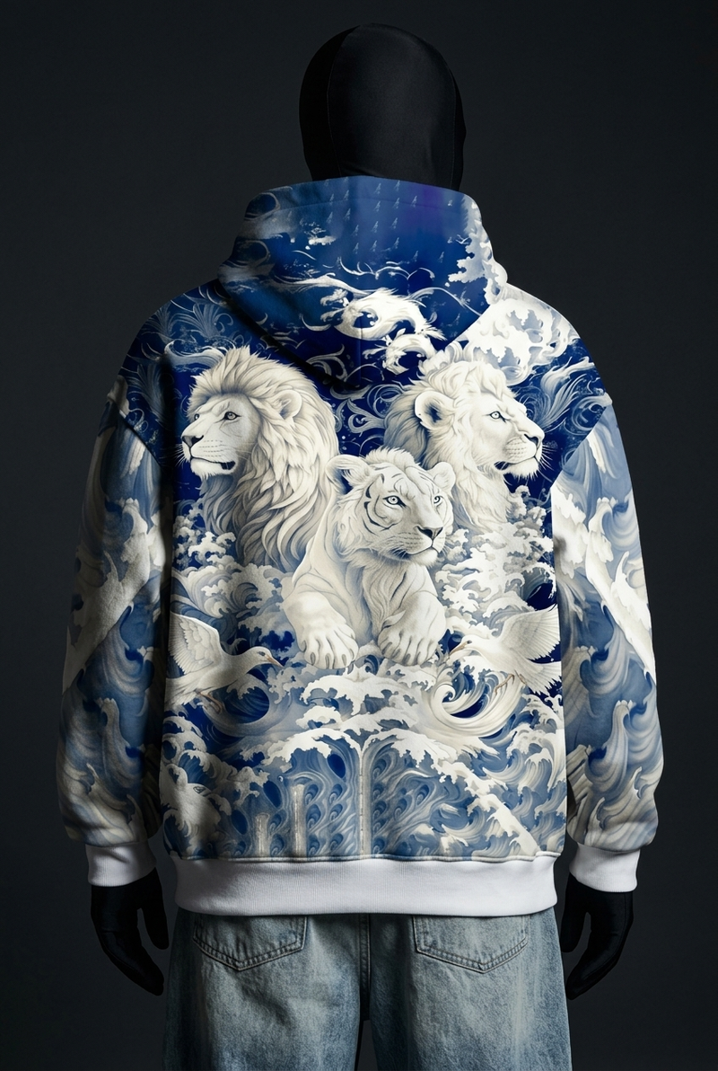Throne of Waves Signature Baggy Hoodie