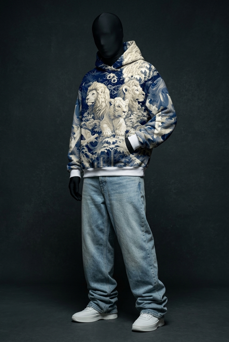 Throne of Waves Signature Baggy Hoodie