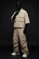 Sandstorm Tactical Crush-Nylon Zip Co-ord Set CLAZZEY