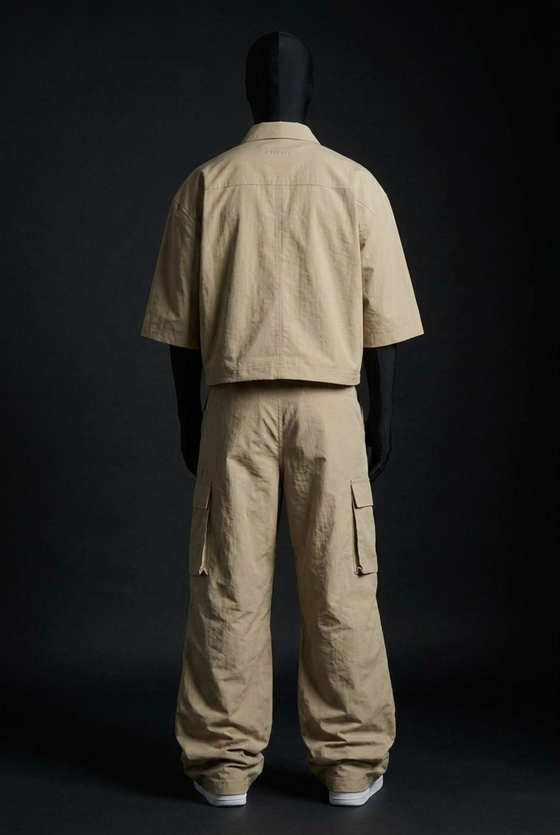 Sandstorm Tactical Crush-Nylon Zip Co-ord Set