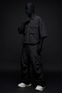 Obsidian Tactical Crush-Nylon Zip Co-ord Set CLAZZEY