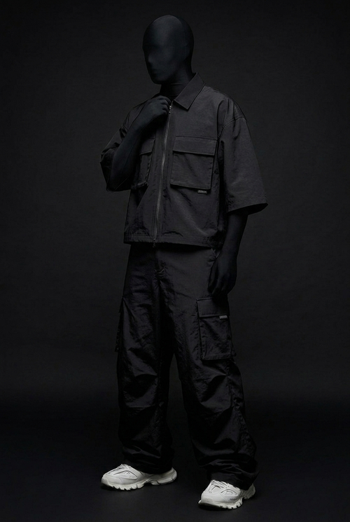 Obsidian Tactical Crush-Nylon Zip Co-ord Set