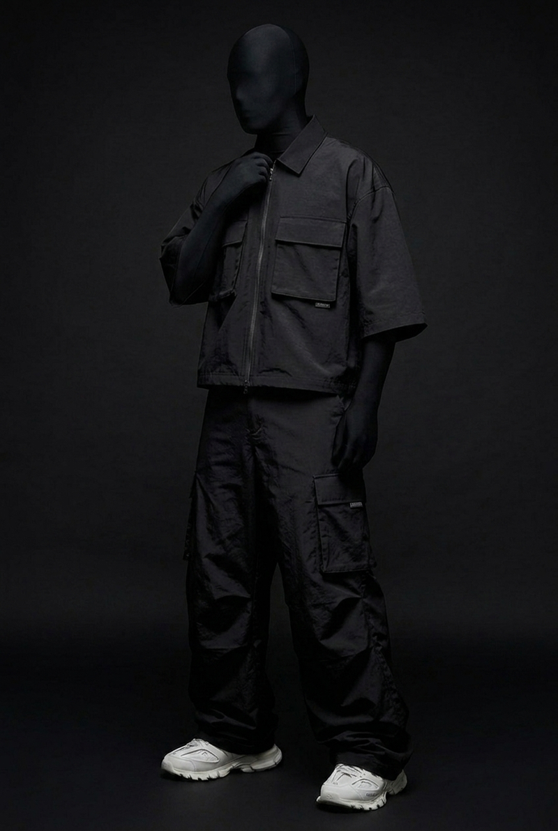 Obsidian Tactical Crush-Nylon Zip Co-ord Set