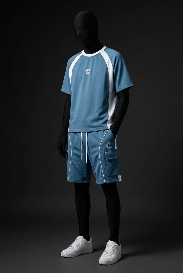 Steel Blue Club-Terry Luxury Co-ord Set