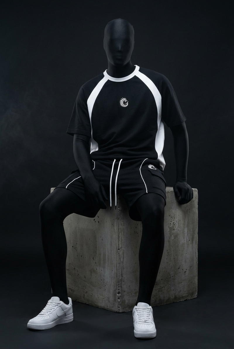 Void Black Club-Terry Luxury Co-ord Set