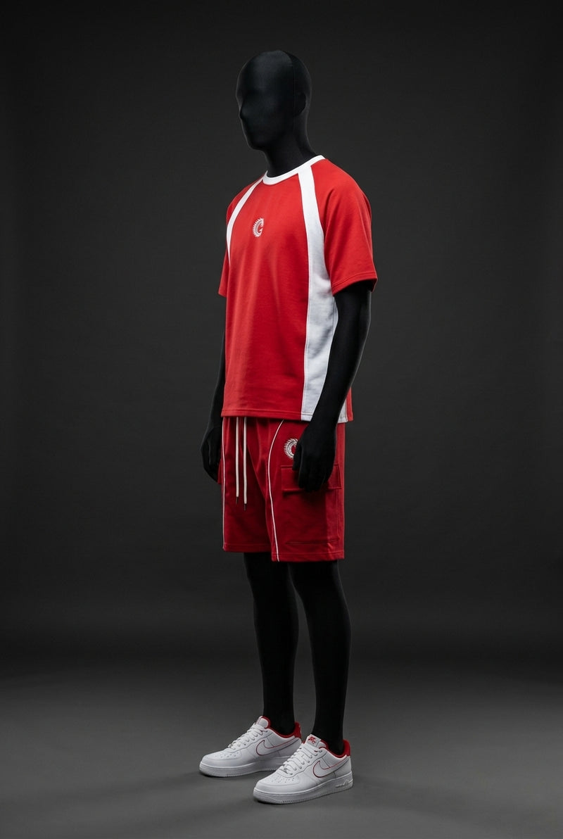 Ignite Red Club-Terry Luxury Co-ord Set