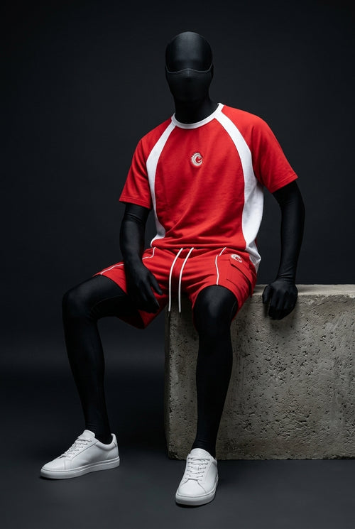Ignite Red Club-Terry Luxury Co-ord Set