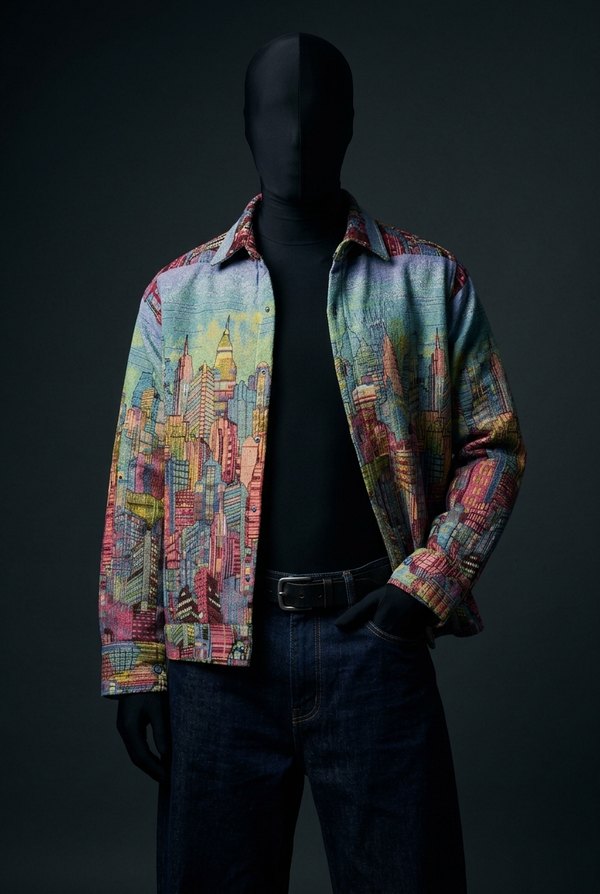 Skyline Dreams Luxury Tapestry Overshirt