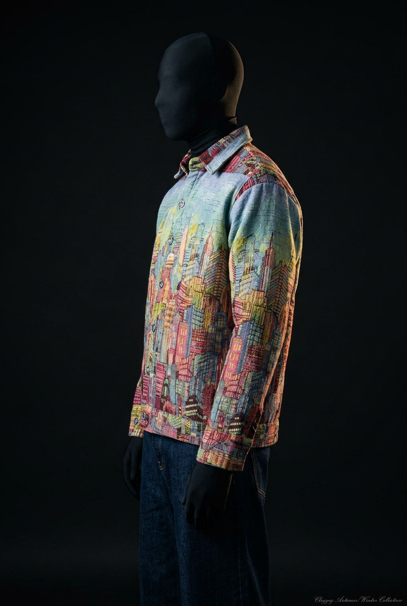 Skyline Dreams Luxury Tapestry Overshirt
