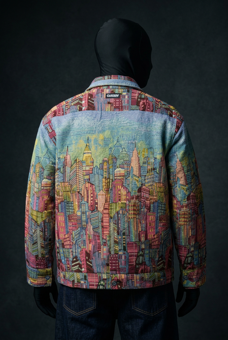 Skyline Dreams Luxury Tapestry Overshirt
