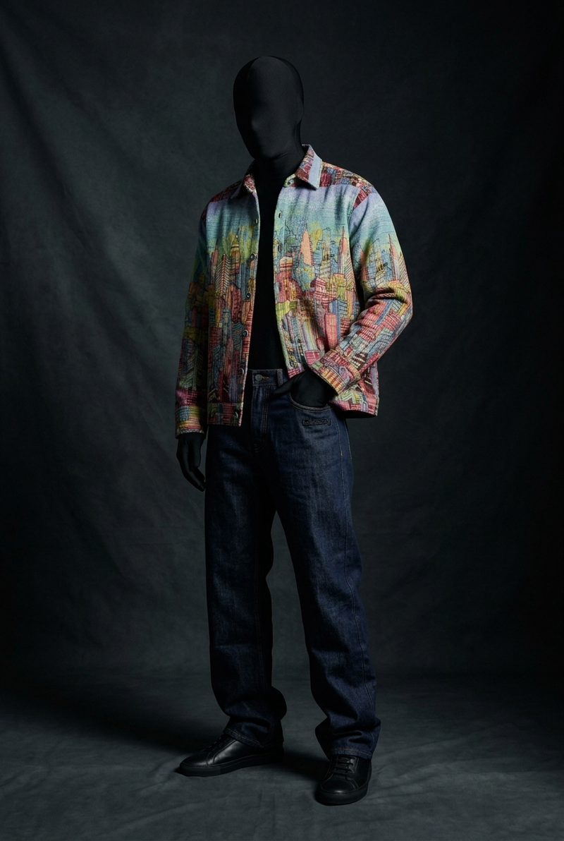 Skyline Dreams Luxury Tapestry Overshirt
