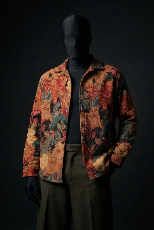 Bohemian Blaze Luxury Tapestry Overshirt