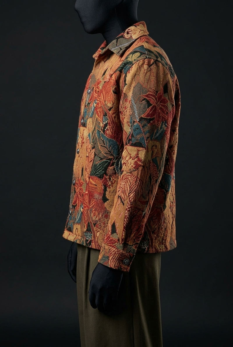 Bohemian Blaze Luxury Tapestry Overshirt