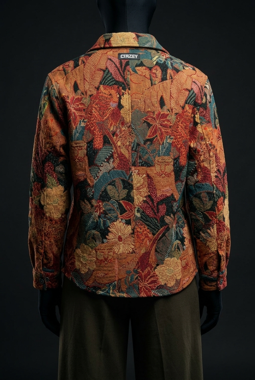 Bohemian Blaze Luxury Tapestry Overshirt